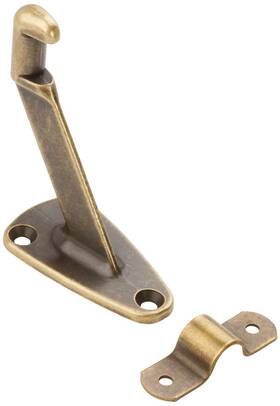 N159-566 National Hardware V112 2-9/16 Inch Hand Rail Bracket - Brass