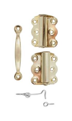 N190-769 National Hardware Screen Dr Part Set Brass Pack Of 5