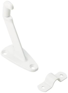 N248-351 National Hardware V112 2-9/16 Inch Hand Rail Bracket - White