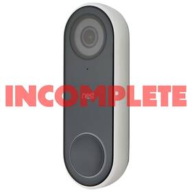 A0077 Nest Incomplete Hello Video Doorbell - Wired White/black