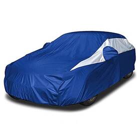 186-202 Newquest Brands Llc 686294363481 Titan Brilliant Color Poly 210t Car Cover Sedan Inch Long Electric Blue