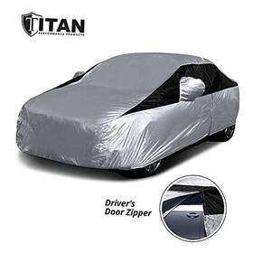 8542127825 Newquest Brands Llc Titan Lightweight Poly 210t Car Cover For Compact Sedan 176-185 Inch Long