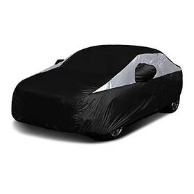 Lw2020-jb Newquest Brands Llc Titan Jet Black Poly 210t Car Cover For Compact Sedans 176-185 Inch . Waterproof