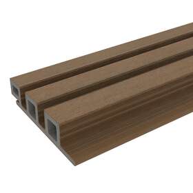 Uh46-8-tk Newtechwood Composite Siding 4.8 Inch X 96 Tongue/groove Textured In Peruvian Teak