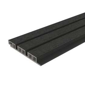 Uh58-8-ch Newtechwood Belgian Board Siding 7.8 Inch X 96 Tongue And Groove Hawaiian Charcoal