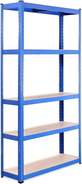 0021-1 Nobrand 5-tier Garage Shelf 71 Inch X35 X12 2000lb Blue 5yr