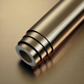 Nobrand 396309236913 Shimmer Brown Gold Peel And Stick Wallpaper Bronze Metallic 15.8 Inch X 80