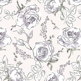 Nobrand 574767662912 Peel And Stick Floral Wallpaper - Size 78.7 Inch X 16.1 Color Pink/white