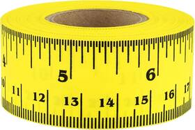 Cal02061a-eh Nobrand 1 Inch Adhesive Measuring Tape Removable For Home Or Office - 12 Yellow