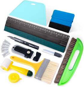 Fs186-us Nobrand Wallpaper Tool Kit Brush Roller Scraper For Peel And Stick