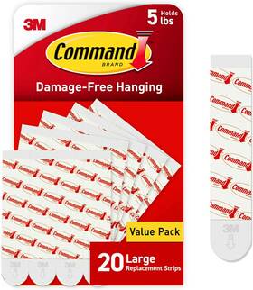 Gp023-20na Nobrand Removable Damage-free Hanging Strips No Tools 20 White
