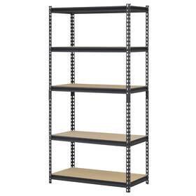 Ur361872pb5-blk Nobrand 36 Inch W X 18 D 72 H 5-tier Steel Shelf 4000 Lb Capacity Black