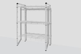 Ws1003wh Nobrand Delta 3-tier Wire Shelving Storage Rack White