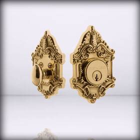 715125 Nostalgic Warehouse - Unlacquered Brass Plate Single Cylinder Deadbolt Fo
