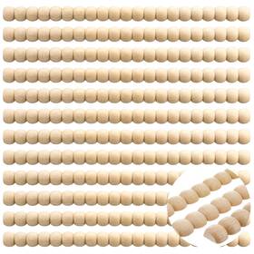 Hl-nuanchu-5222 Nuanchu 12 Pcs Decorative Beaded Wood Trim Molding Half 24 Mm Natural Color