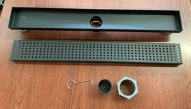 Dl32240 Oatey New 24 Inch Stainless Steel Shower Drain With Cover Matte Black B52
