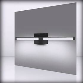 Ok-7561-bk16w-5cct Okeli 24 - Inch Led Black Vanity Light Dimmable 5cct For Modern Ba Matte B
