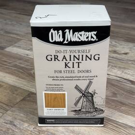 Old Masters 086348024007 Wood Graining Kit Early American Steel Door Plastic Staining