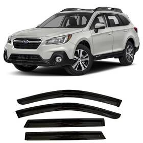 Osbobvs14 Olltoz 2015-2019 Tape-on Side Window Visor Deflectors Rain Guards For Subaru Outback