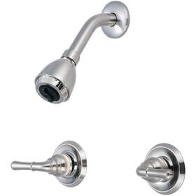 P-1232-bn Olympia Faucets Two Handle Shower Set Pvd Brushed Nickel Finish