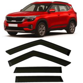 Kistvs21 Optimal Co 2021-2026 Tape-on Rain Guards For Kia Seltos Side Window Deflector Visors Lx