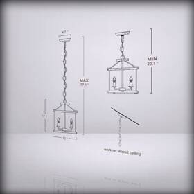 Optimant Lighting 732133132258 Farmhouse Chandeliers Rustic Cage Chandelier Fixture 4-light Brown