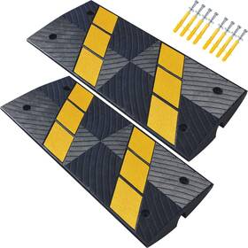 Ol-th-sp-65 Oranlite 2 Pack Heavy-duty Rubber Curbside Bridge Ramp Vehicle Car Driveway Rub