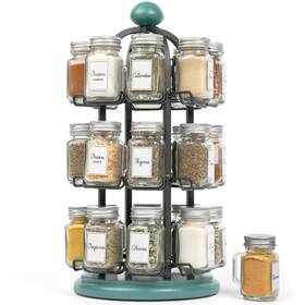 8108442404 Orii Adrinova 24 Jar Revolving Spice Rack With Spices Included Organiz