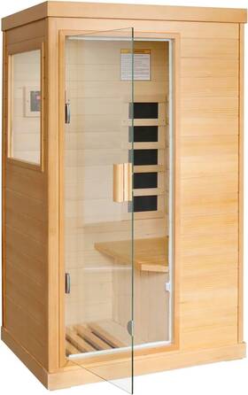 T-50c Outexer Far Infrared Sauna Home Spa Room 35.2 27.6 61.6inch Wood Color