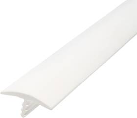 00254 Outwater Plastic T-molding 1 Inch White Flexible Polyethylene 25 Feet
