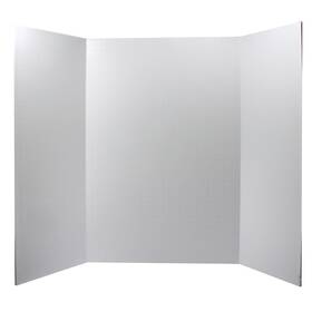 2004592 Pacon Ghostline Tri-fold Foam Board 22 X 28 Inches White
