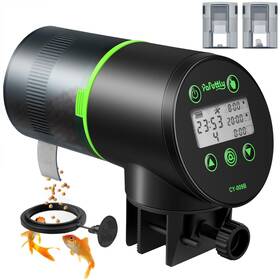 Cy-009b Papettly Automatic Fish Feeder For Aquarium Auto Food Dispenser With Timer And F