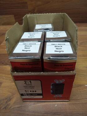 Tm811bkcc6 Pass & Seymour/legrand 5 Decorator Combination Single Pole And