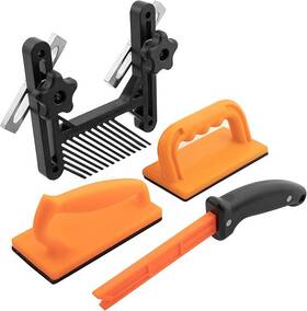 11553 Peachtree Woodworking Supply 4 Piece Safety Kit With Feather Board 2 Push Blocks And Stick