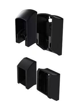 36931 Peak Aluminum Railing 3 Inch H X 2 W Matte Black Deck Stair Bracket Kit