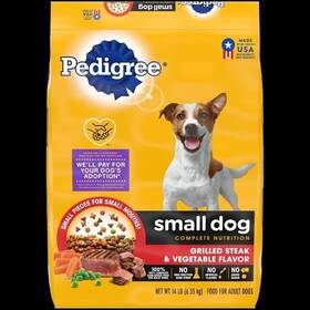 Pedigree 023100143675 Small Dog Steak Vegetable 14 Pound