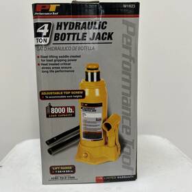 W1623 Performance Tool 4-ton Hydraulic Bottle Jack - Quantity 1