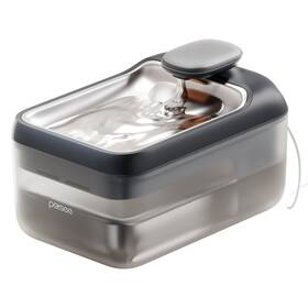 Us91a-1012-01 Petsee Automatic Pet Water Fountain 4.5l Large Capacity Stainless Lite Grey