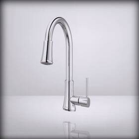 G529pf2c Pfister Pfirst Series Kitchen Faucet With Pull-down Sprayer S Polished Chrome
