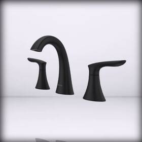 Lg49wr0b Pfister For Weller Bathroom Sink Faucet 8-inch Widespread 2-handle Matte B