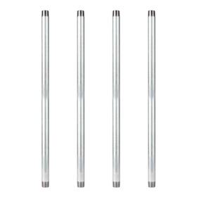 P1x30-4 Pipe Decor 1 Inch X 2.5 Ft. Galvanized Steel 4-pack