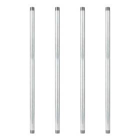 P1x36-4 Pipe Decor 1 Inch X 3 Ft. Galvanized Steel 4-pack