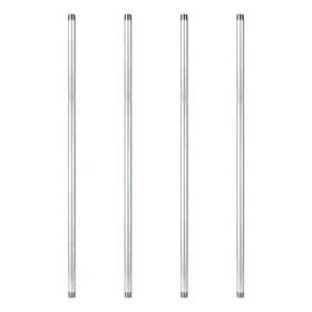 P1x48-4 Pipe Decor 1 Inch X 4 Ft. Galvanized Steel 4-pack
