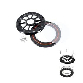 706038-41 Pjmotor Visible Primary Clutch Derby Cover Hollow Out With Acrylic Glass Black