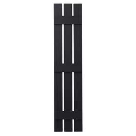 Vin301259 Ply Gem 33 Open Board And Batten Shutters Pair Polypropylene 3-board 12 Inch X59 Black