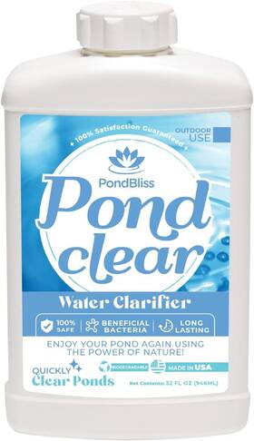 33cpbl Pondbliss Pond Clear Water Treatment And Clarifier For Outdoor 1 Quart 32oz