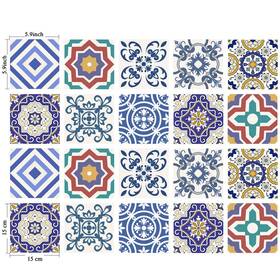B07pcs59rs Poromoro Spanish Portuguese Azulejo Style Backsplash Peel And Stick Tile