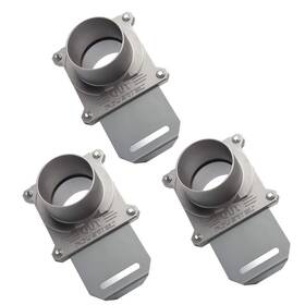 70325-p3n  Powertec Blast Gate 2.5 Inch Aluminum Dust Collection System Lightweight 3-pack