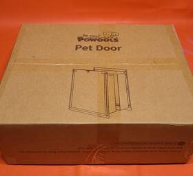 Powools 1gm008-wh-l 12.6 Inch X 10 Steel Dog Door Wall Mount Color White Magnetic Triple Flaps