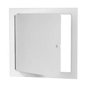 Premier Access Doors 764560935201 24x24 Universal Steel Flush Panel Door With Screwdriver Latch Wh